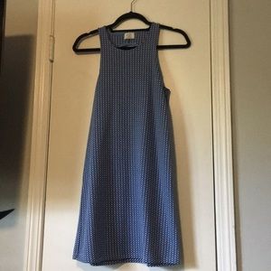 Blue checkered Zara shirt sleeve dress
